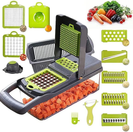 14 in 1 Multi-Function Vegetable Chopper & Slicer – Kitchen Cutter with 8 Blades